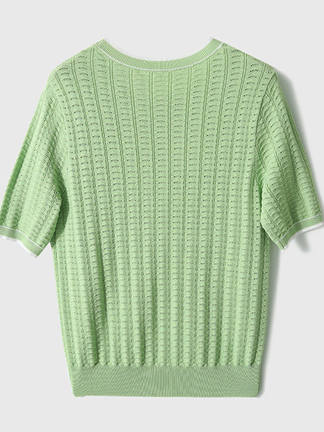 Sarah Loose Crew Neck Textured Knitted Top