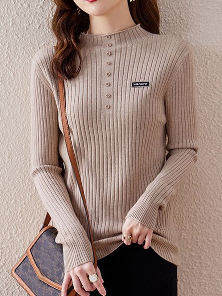 Isabella Classic Turtleneck Knitted Top