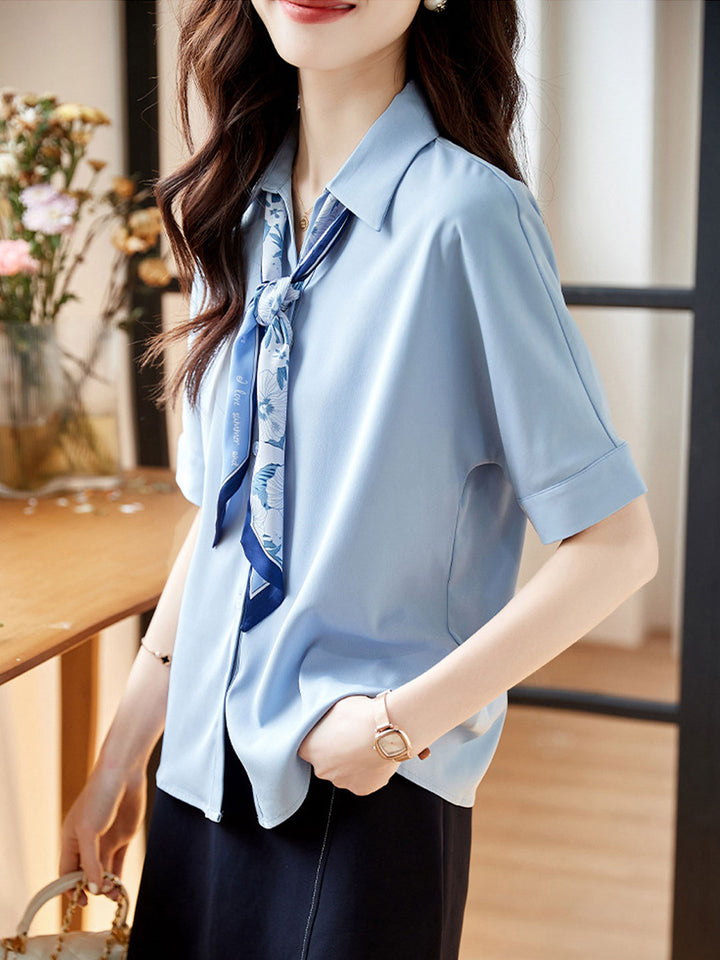 Madison Classic Bow Chiffon Shirt