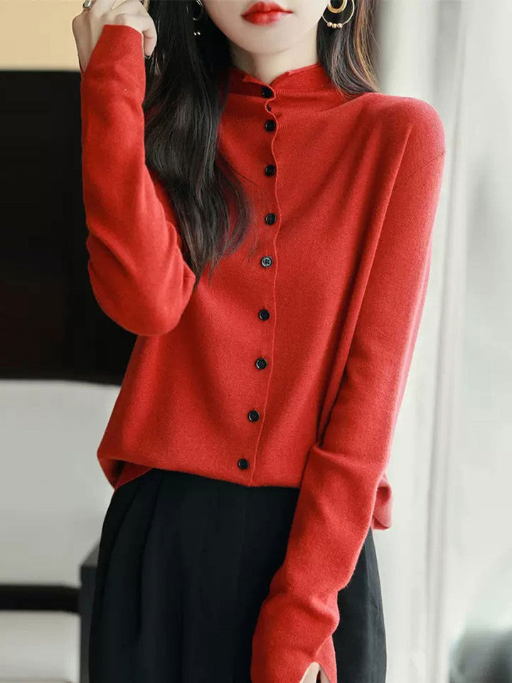 Gabrielle Classic Crew Neck Knitted Cardigan