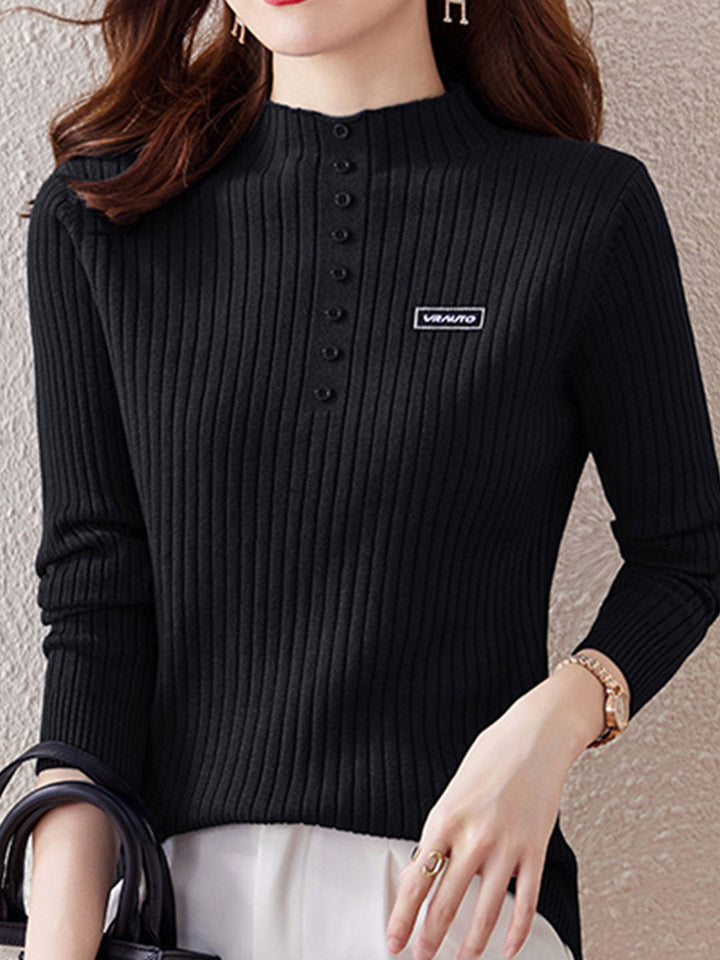 Isabella Classic Turtleneck Knitted Top