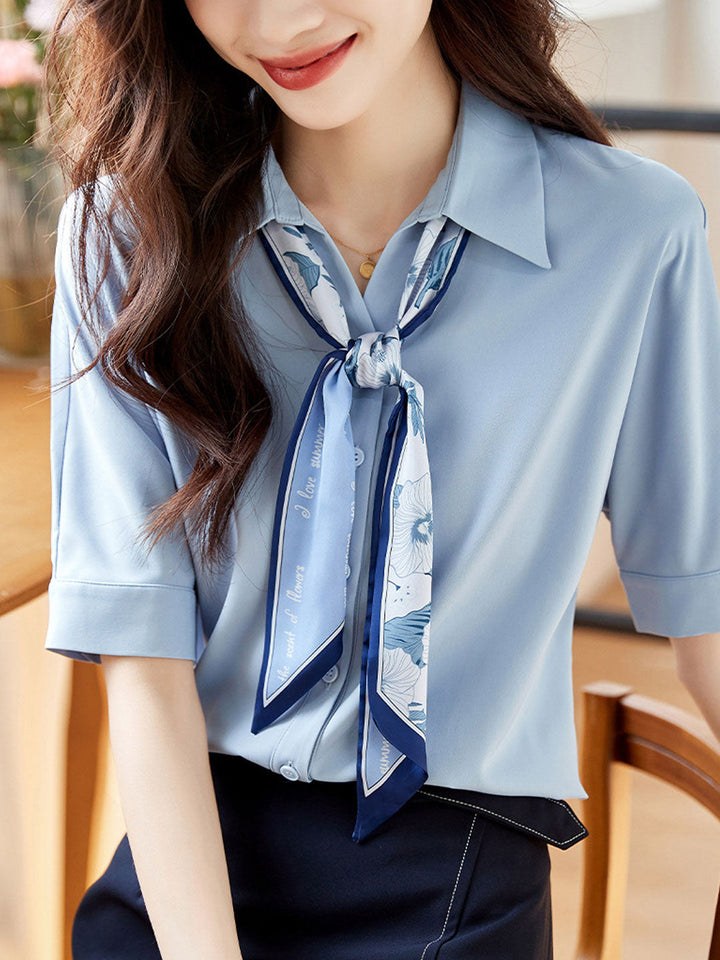 Madison Classic Bow Chiffon Shirt