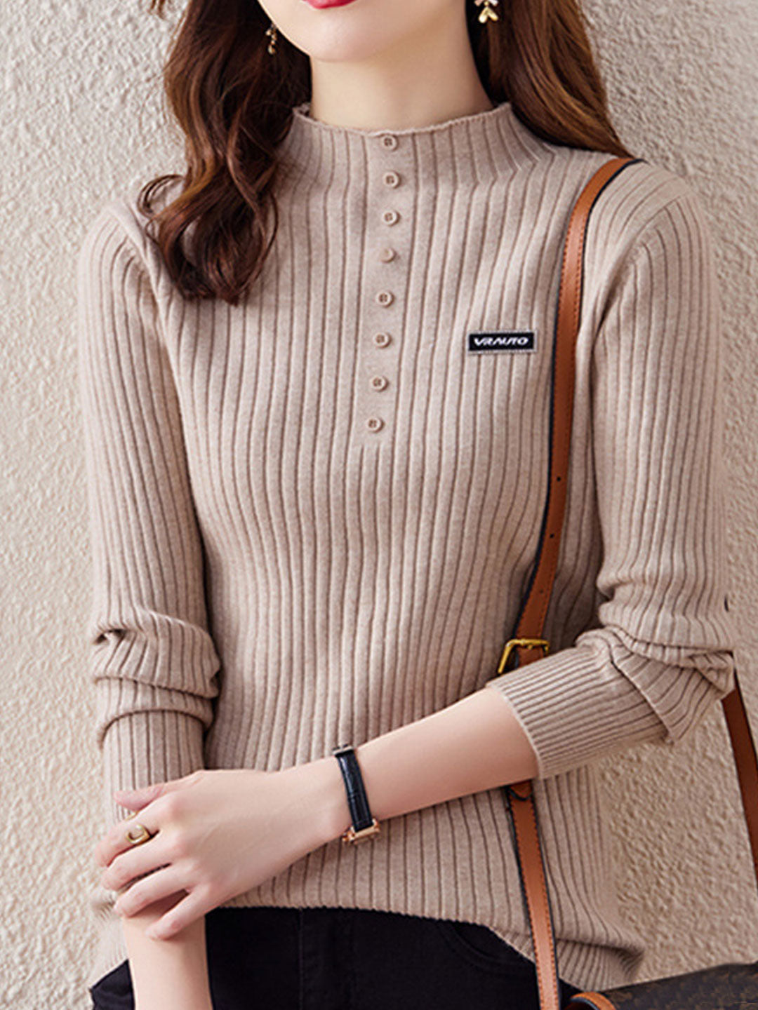 Isabella Classic Turtleneck Knitted Top