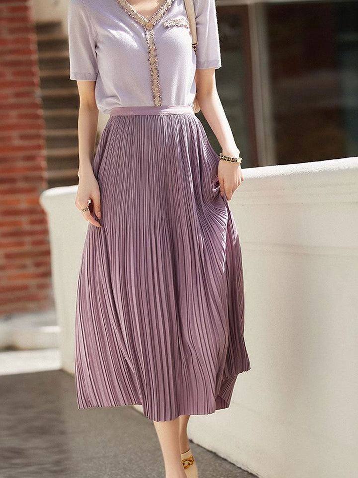 Taylor Daily Paneled Pleated Skirt