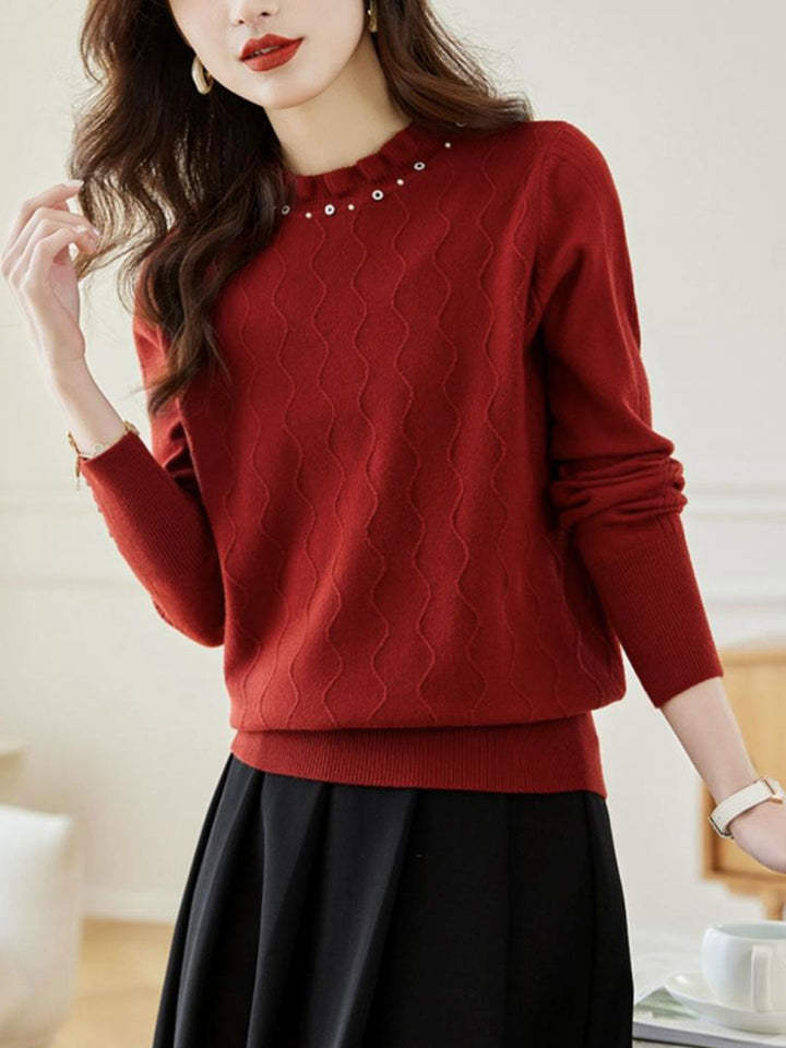 Molly Loose Auricular Knitted Sweater