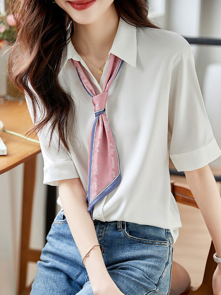 Madison Classic Bow Chiffon Shirt