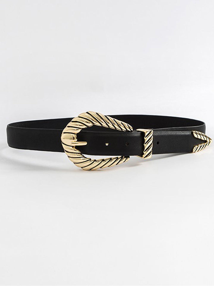 Classic Black Leather Belt