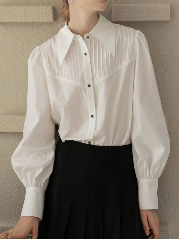 Clara French Style Cotton Blouse