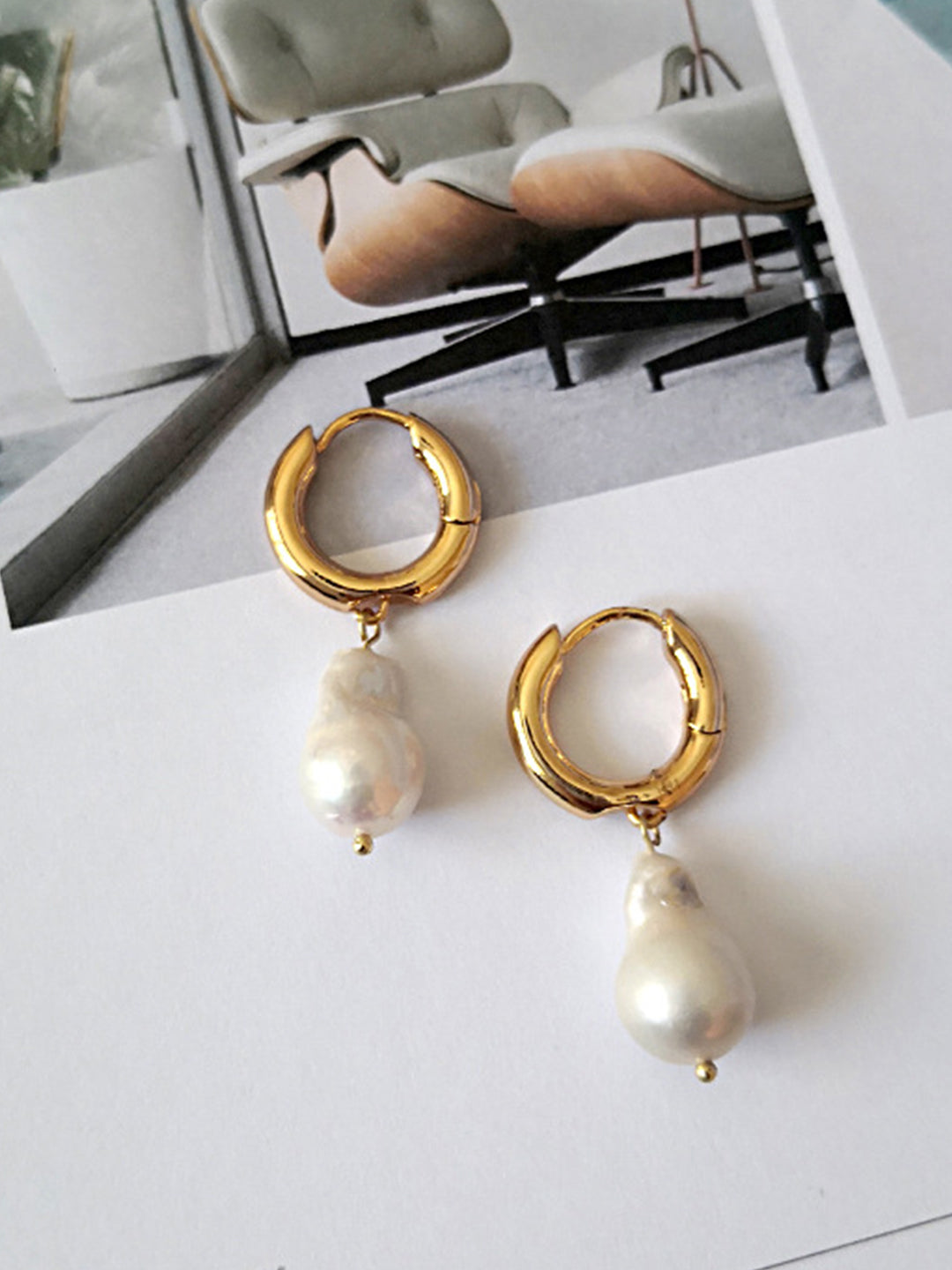 Baroque Freshwater Pearl Drop Earrings