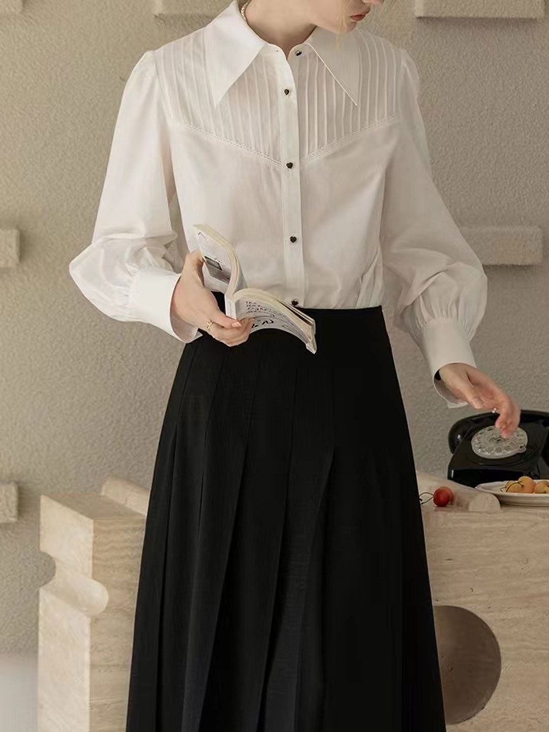 Clara French Style Cotton Blouse