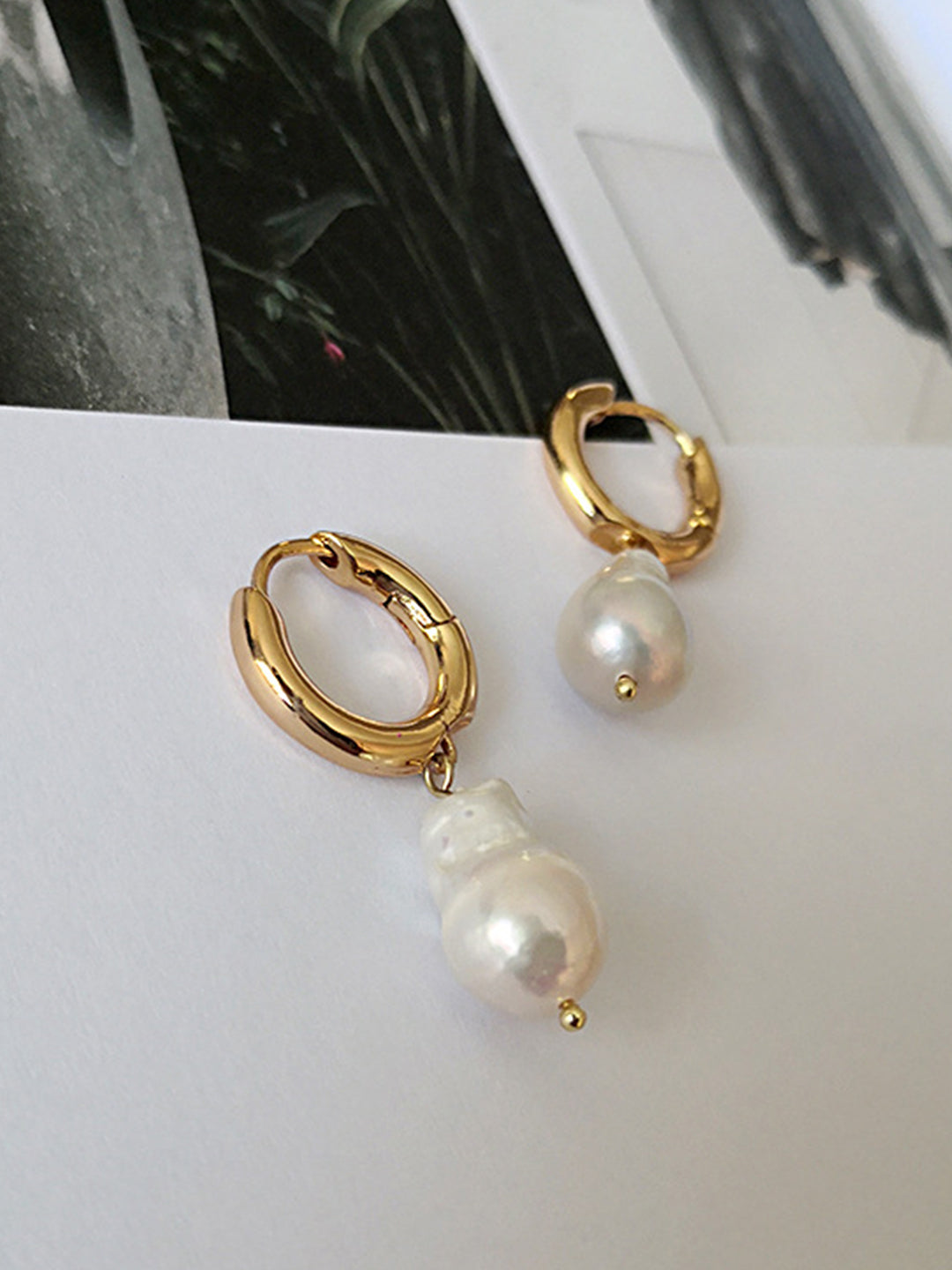 Baroque Freshwater Pearl Drop Earrings