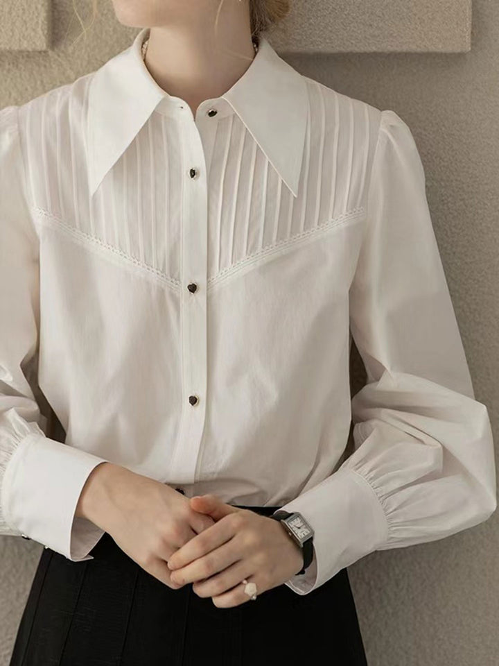 Clara French Style Cotton Blouse