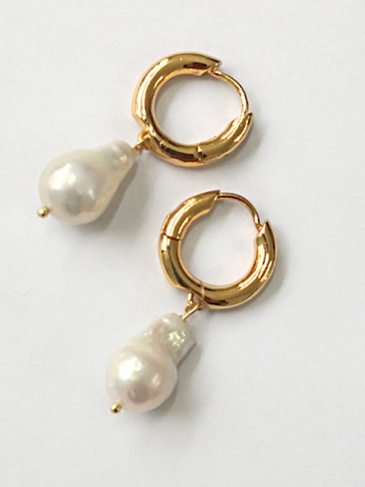 Baroque Freshwater Pearl Drop Earrings