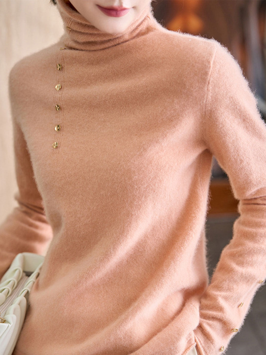 Hilary French Style Turtleneck Sweater