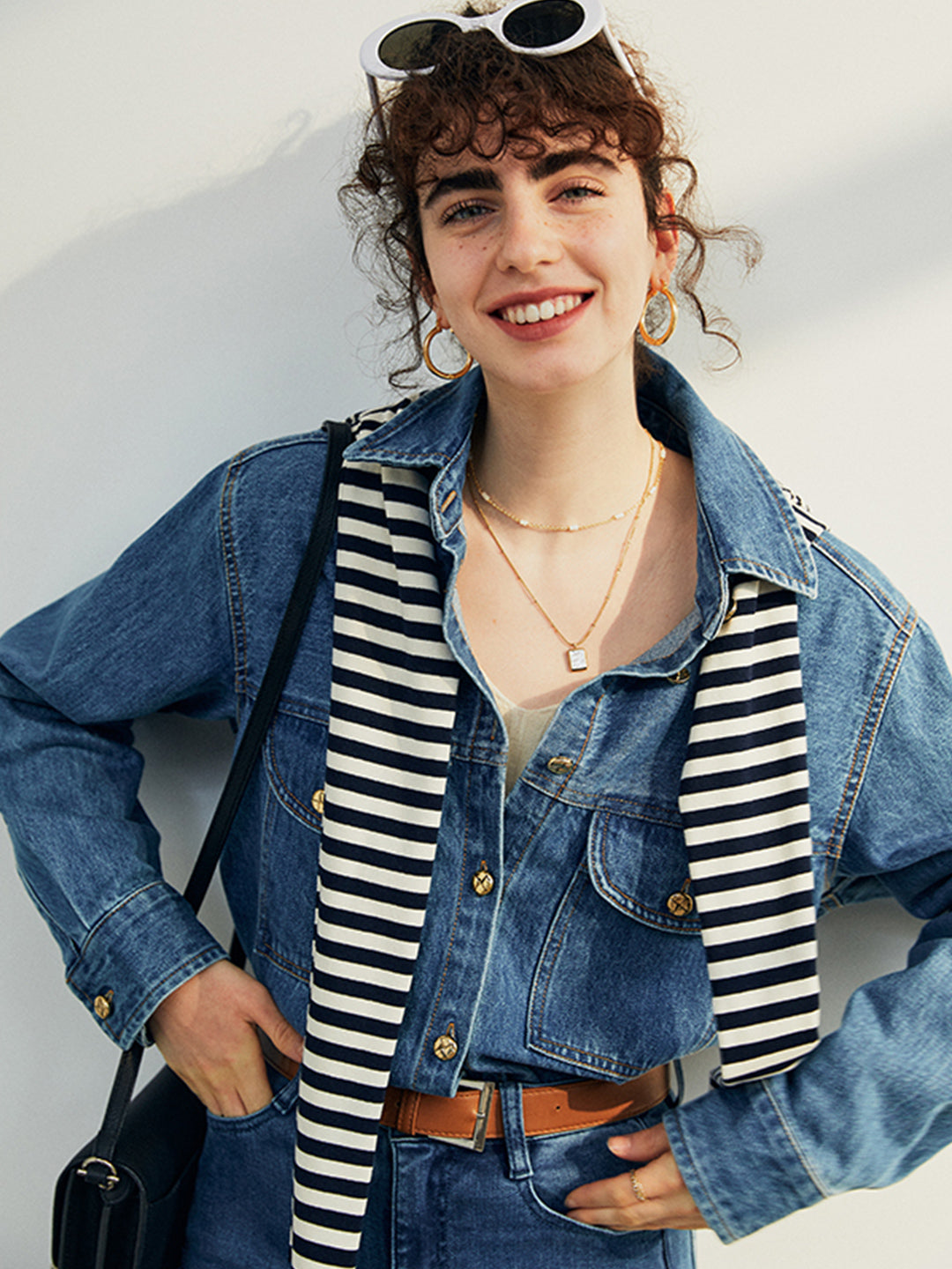 Maria Vintage Style Denim Jacket