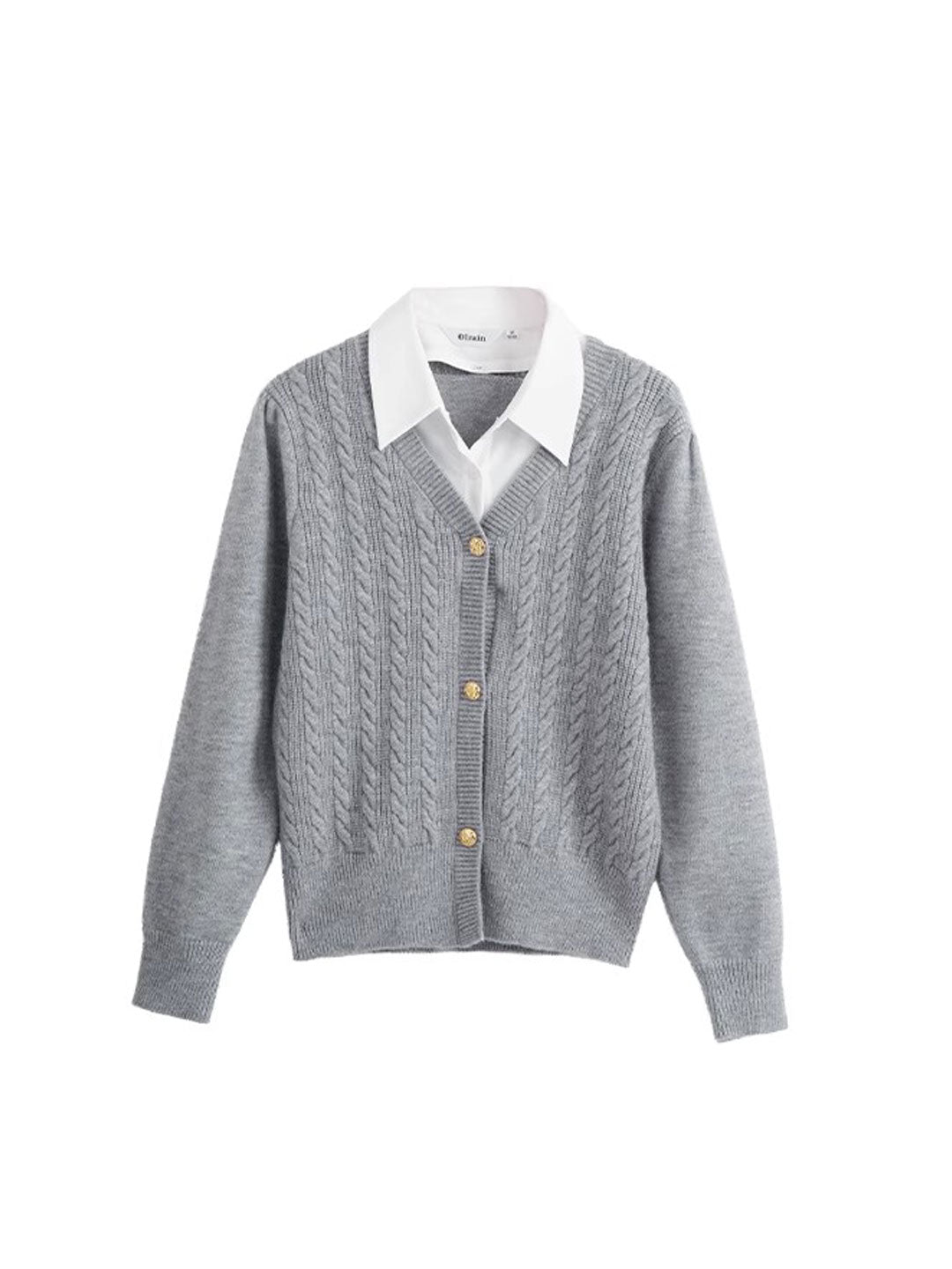 Sophia V-neck Loose Twist Knitted Cardigan