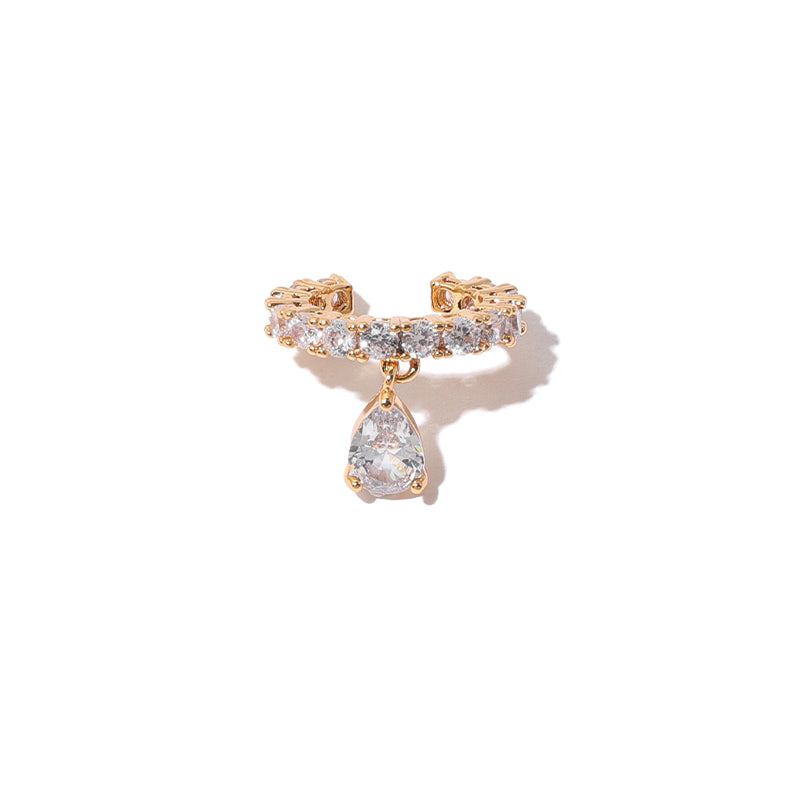 Luxurious Zircon Inlaid Single Ear Cuff Earring