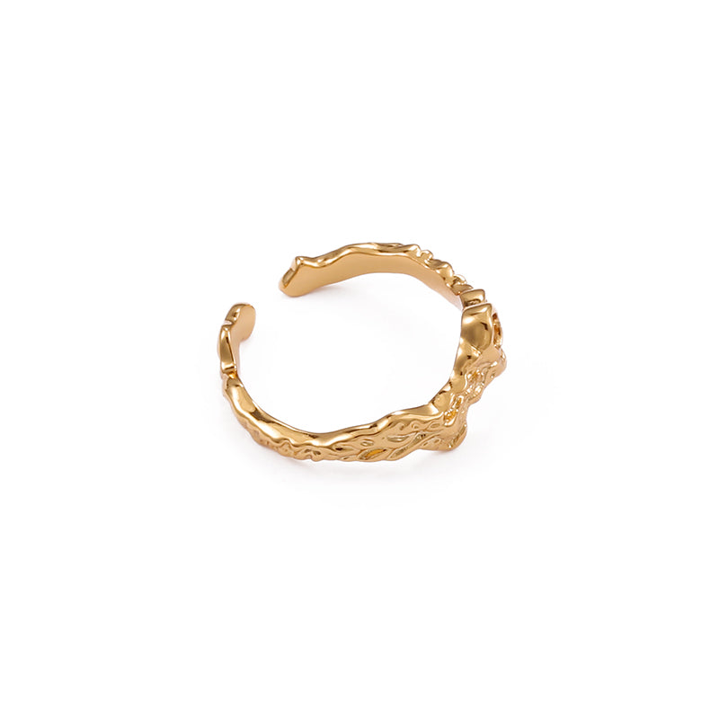 Caroline Irregular Zircon Open-end Ring