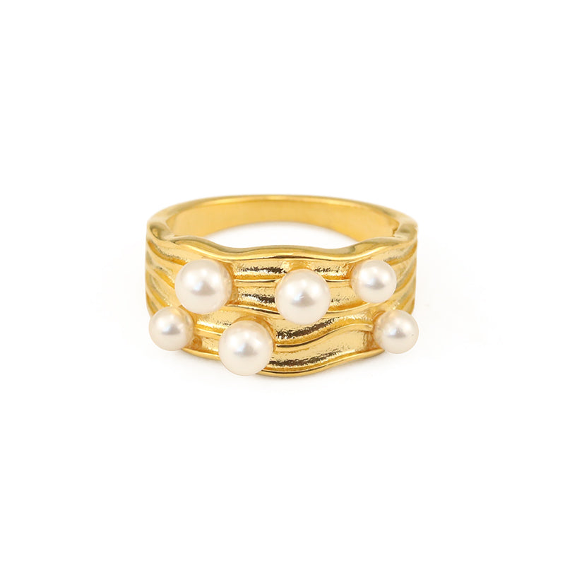 Elegant Highlight Pearl Embellished Ring