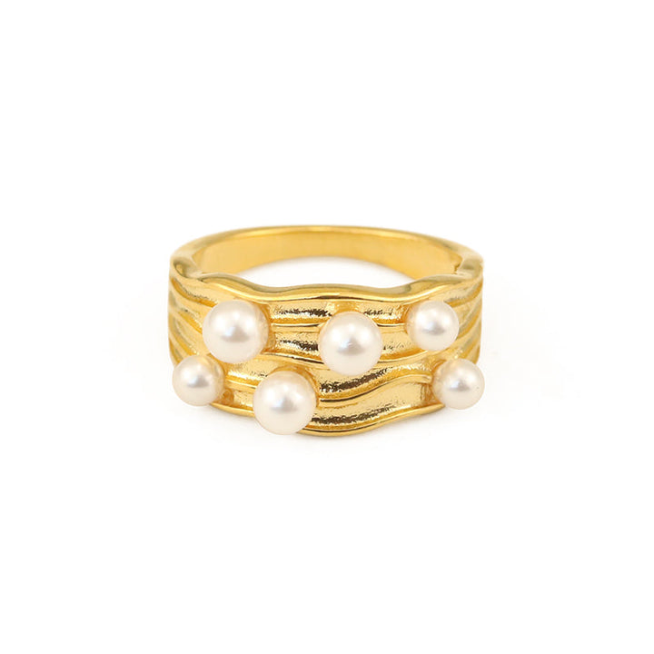 Elegant Highlight Pearl Embellished Ring