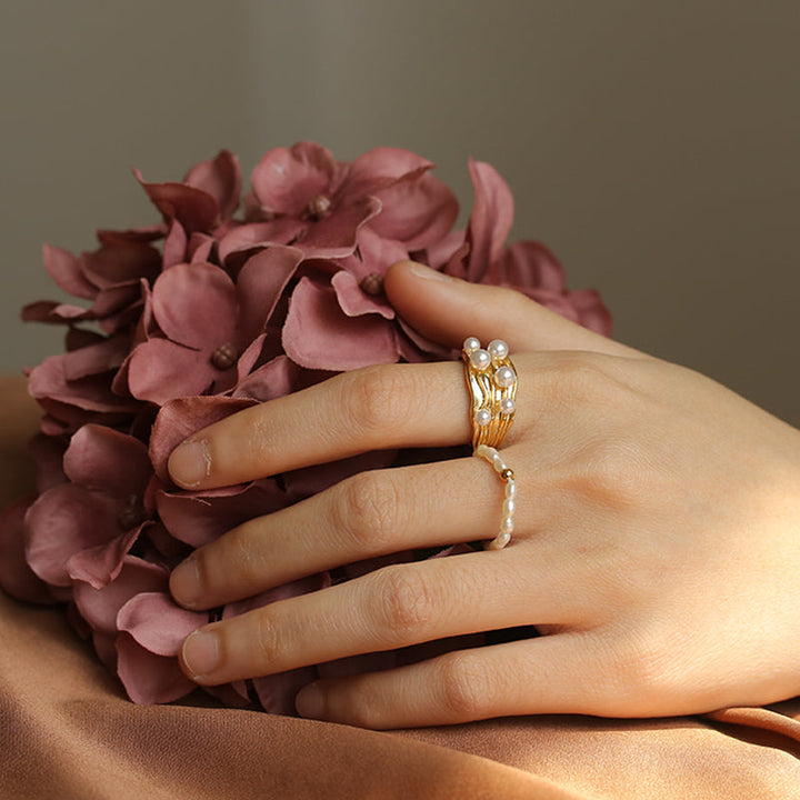 Elegant Highlight Pearl Embellished Ring