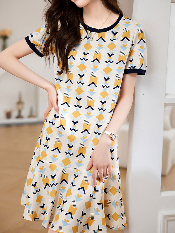 Jessica Elegant Floral Printed Dress