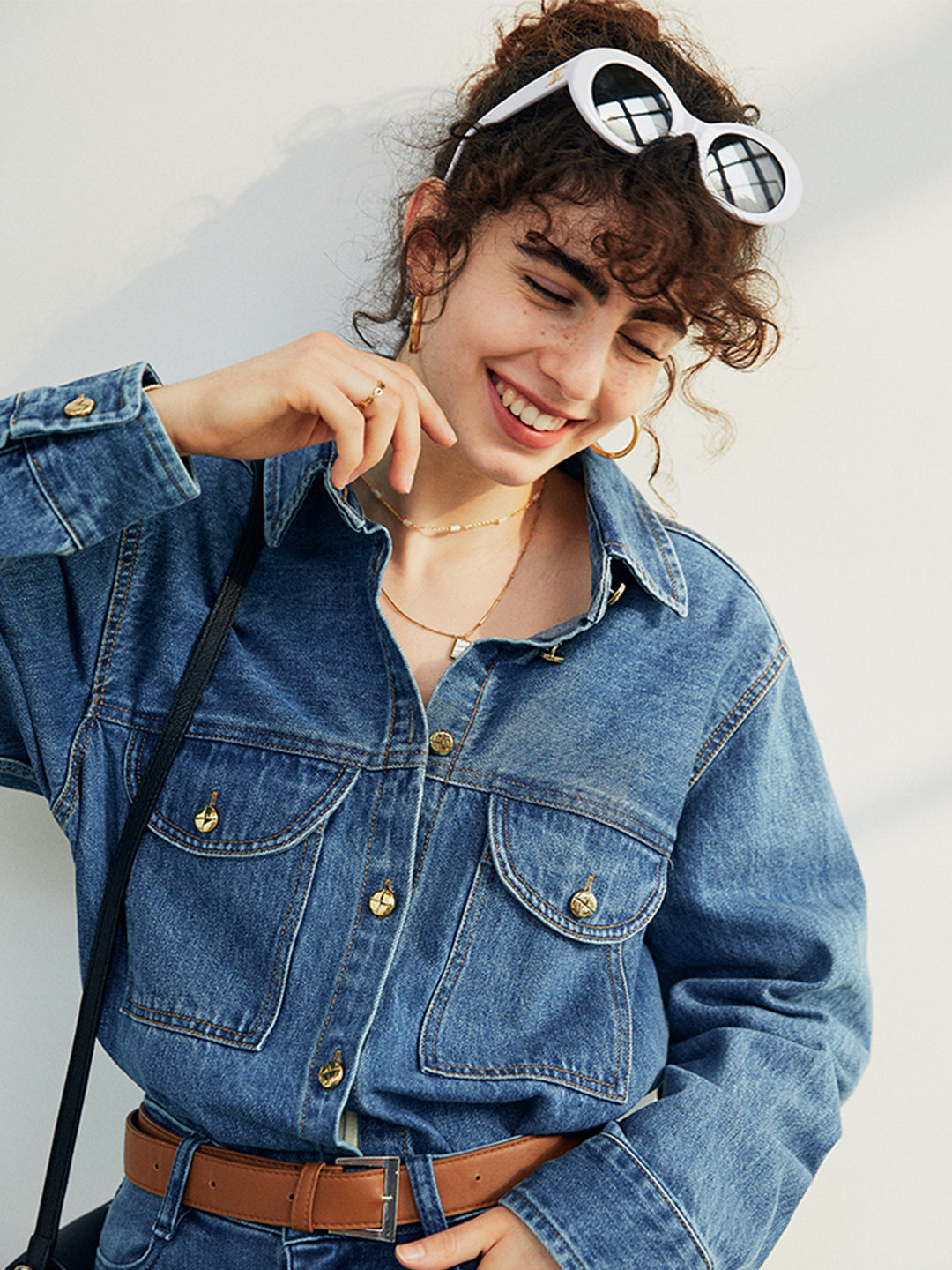 Maria Vintage Style Denim Jacket