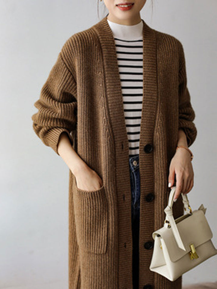 Brianna Casual Wool Knitted Cardigan