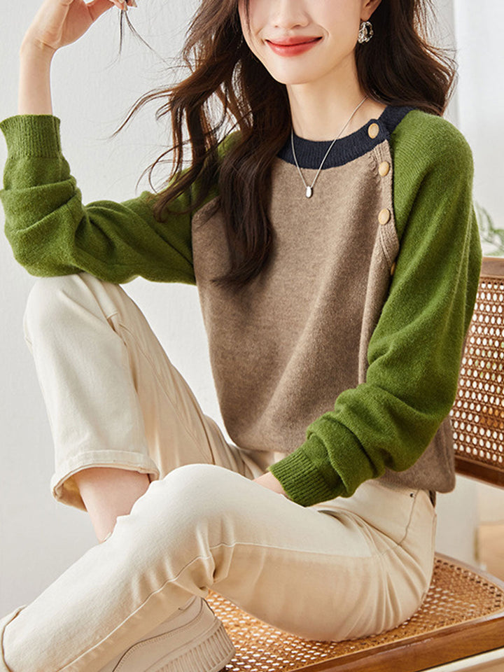 Ava Classic Crew Neck Knitted Sweater