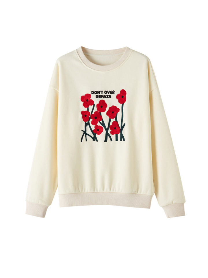 Zoey Loose Embroidered Sweatshirt