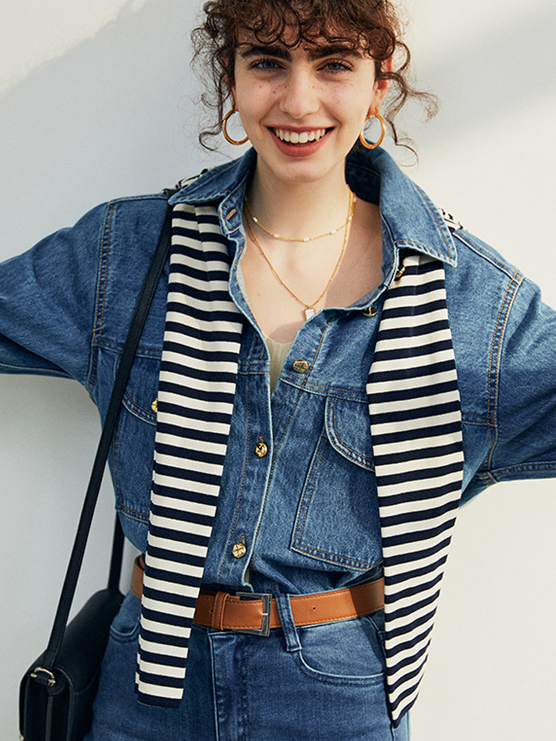 Maria Vintage Style Denim Jacket