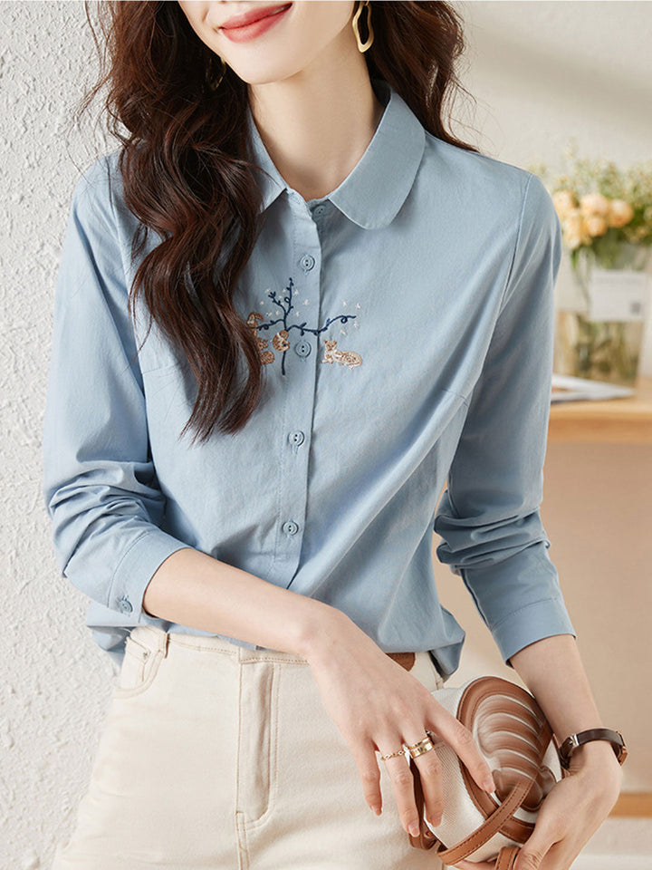 Bella Retro Embroidered Shirt