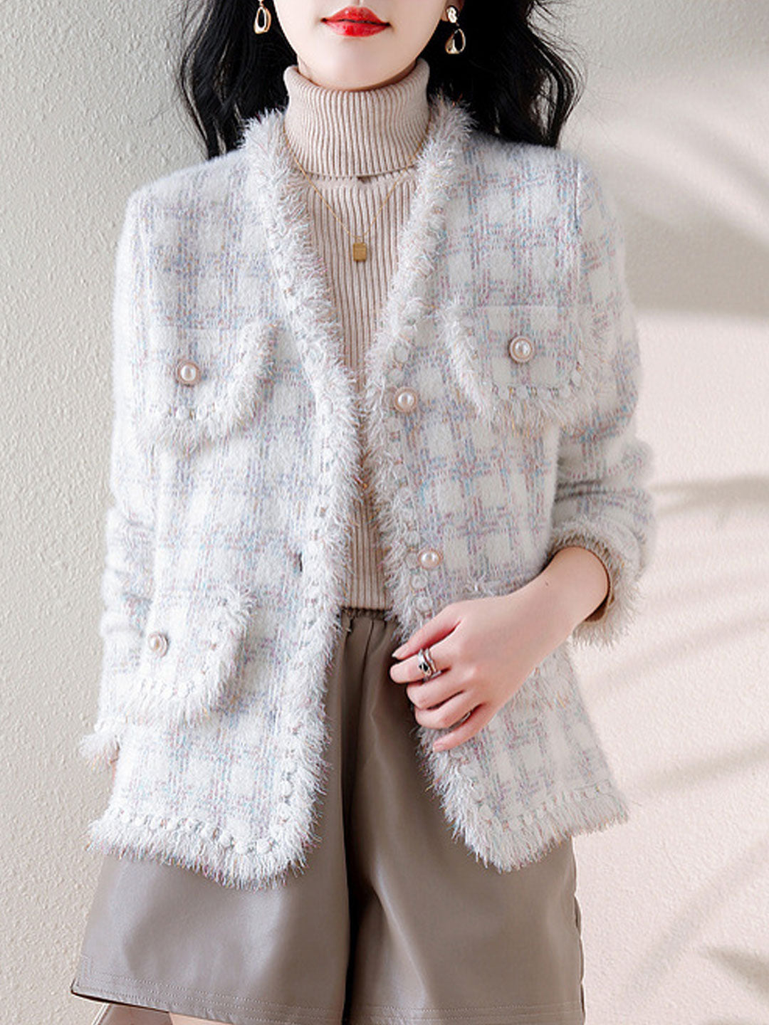 Kayla Elegant V-Neck Loose Knitted Cardigan