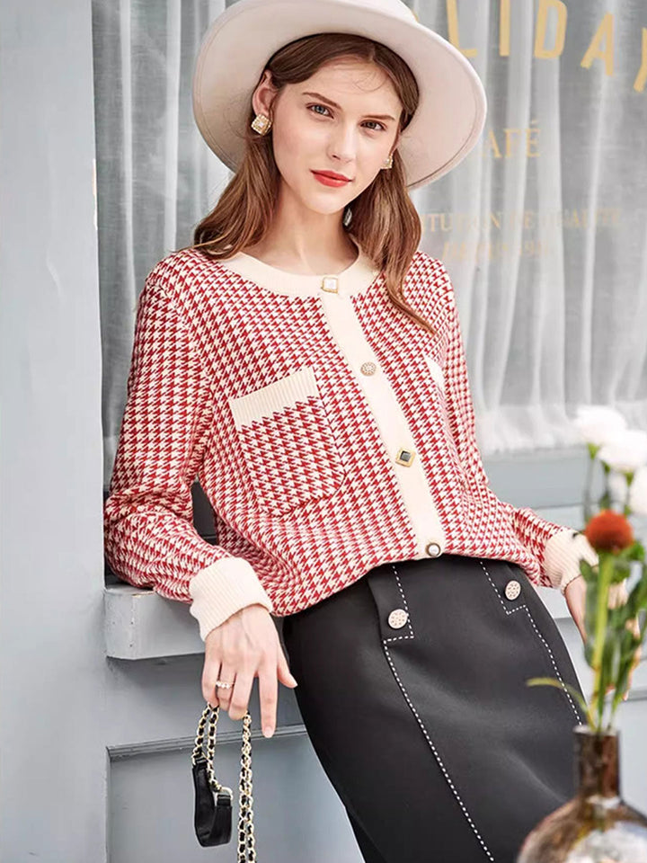 Sarah Retro Loose Knitted Cardigan