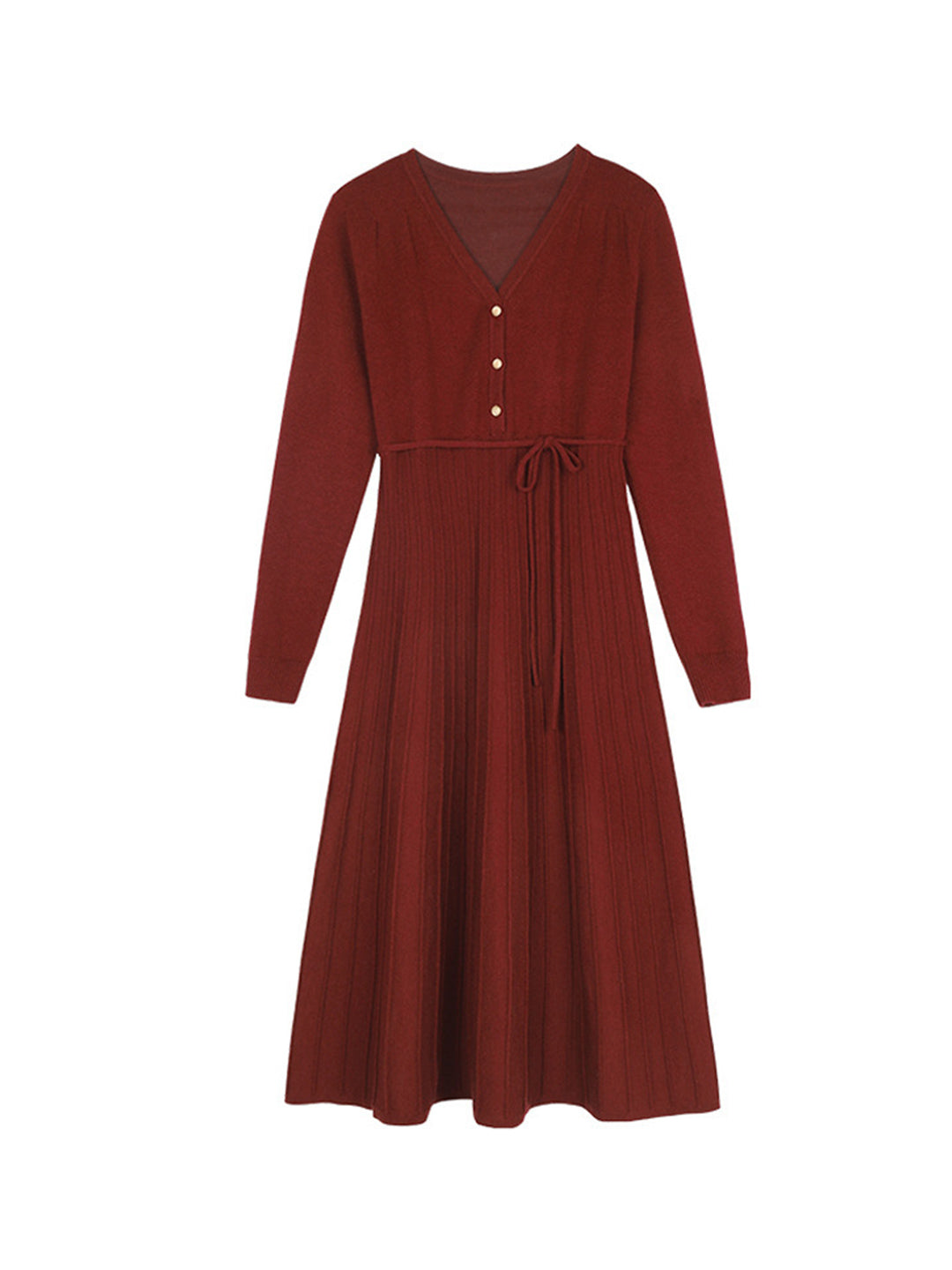 Kora Classic V-neck Knit Dress